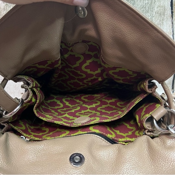 orYANY - Tan with green and dark red crossbody - Picture 10 of 12